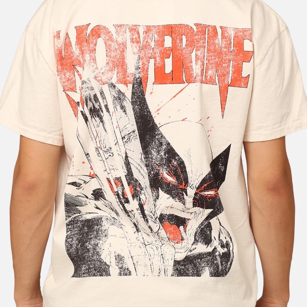 MARVEL X-MEN WOLVERINE HEAVYWEIGHT T-SHIRT - American Thrift
